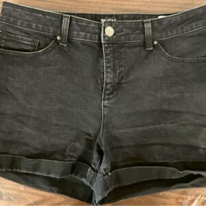 Women's Black Denim Shorts